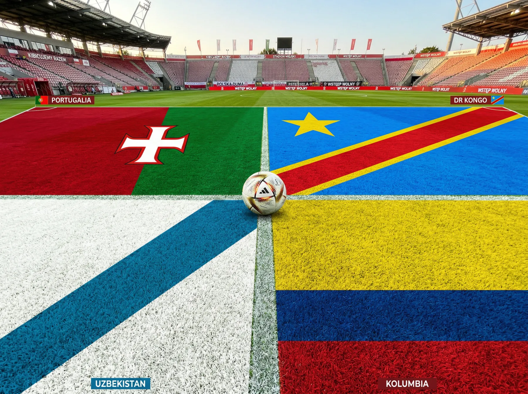Grupa K Mundialu 2026 z Portugalią, DR Kongo, Uzbekistanem i Kolumbią