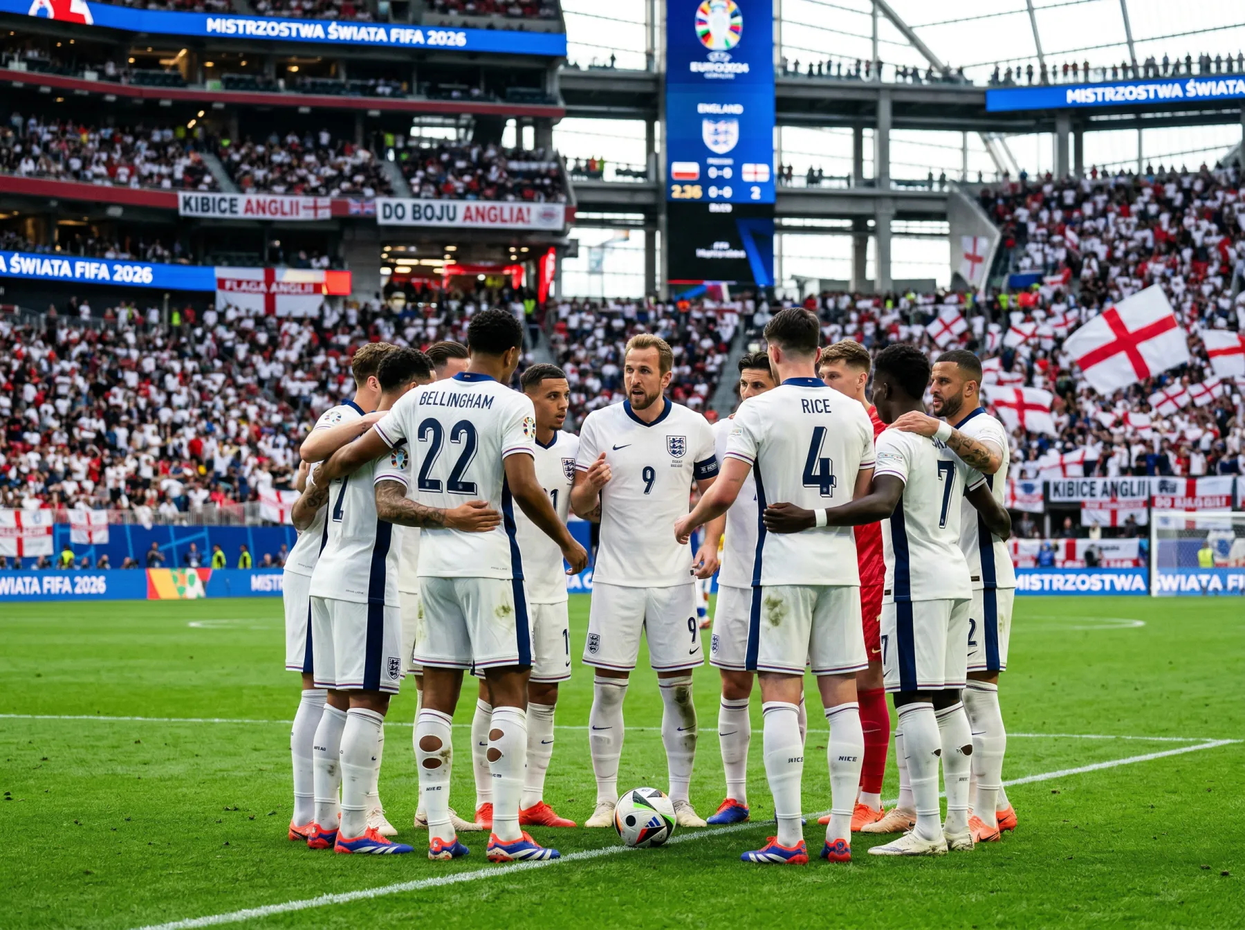 Anglia na Mundialu 2026 — Bellingham, Saka, Grupa L z Chorwacją, kursy i prognoza
