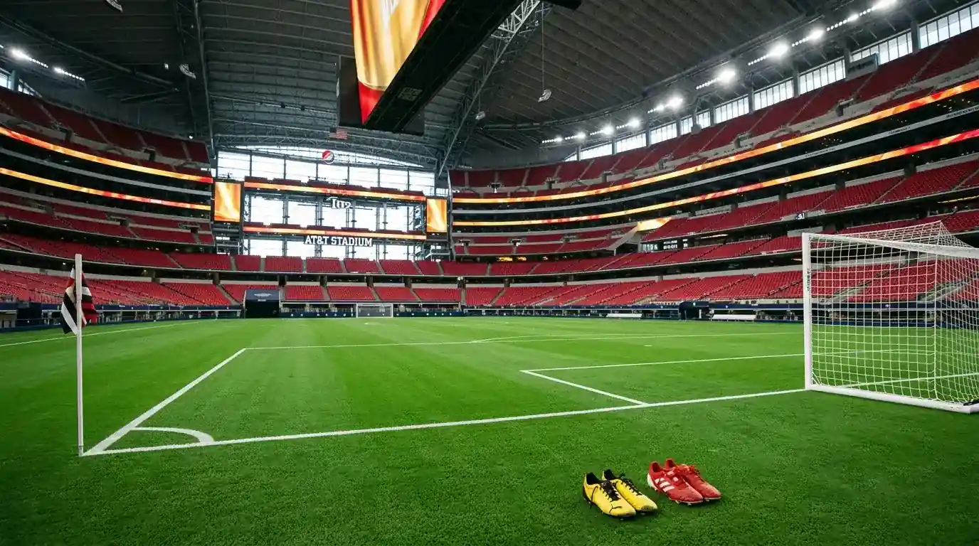 Stadion AT&T Stadium przed meczem Australia - Egipt