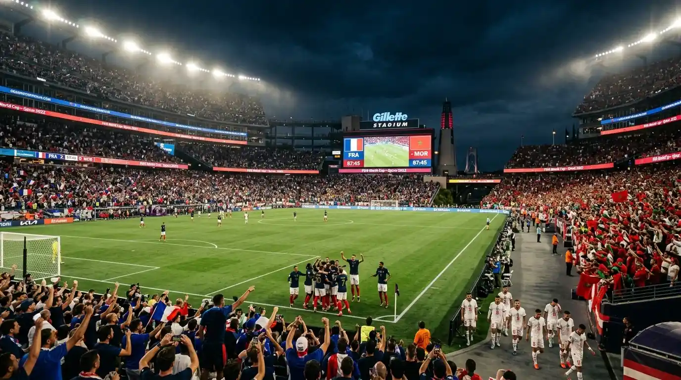 Gillette Stadium w Foxborough podczas ćwierćfinału Francja – Maroko na Mundialu 2026